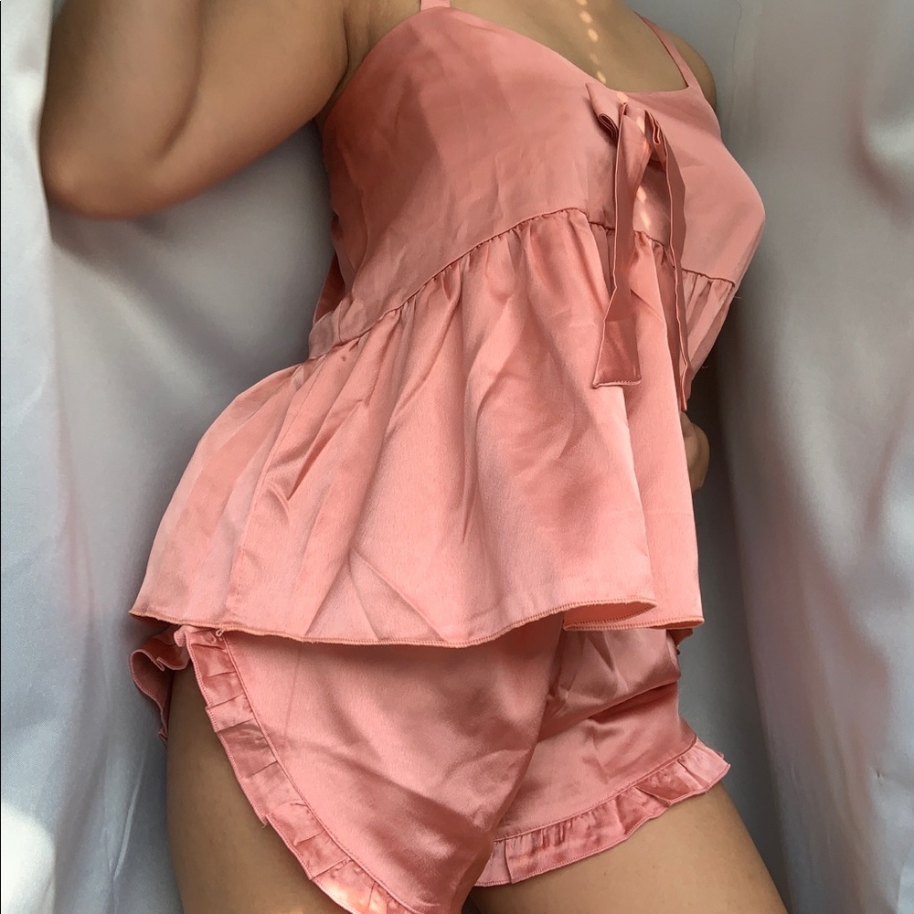 satin pj set